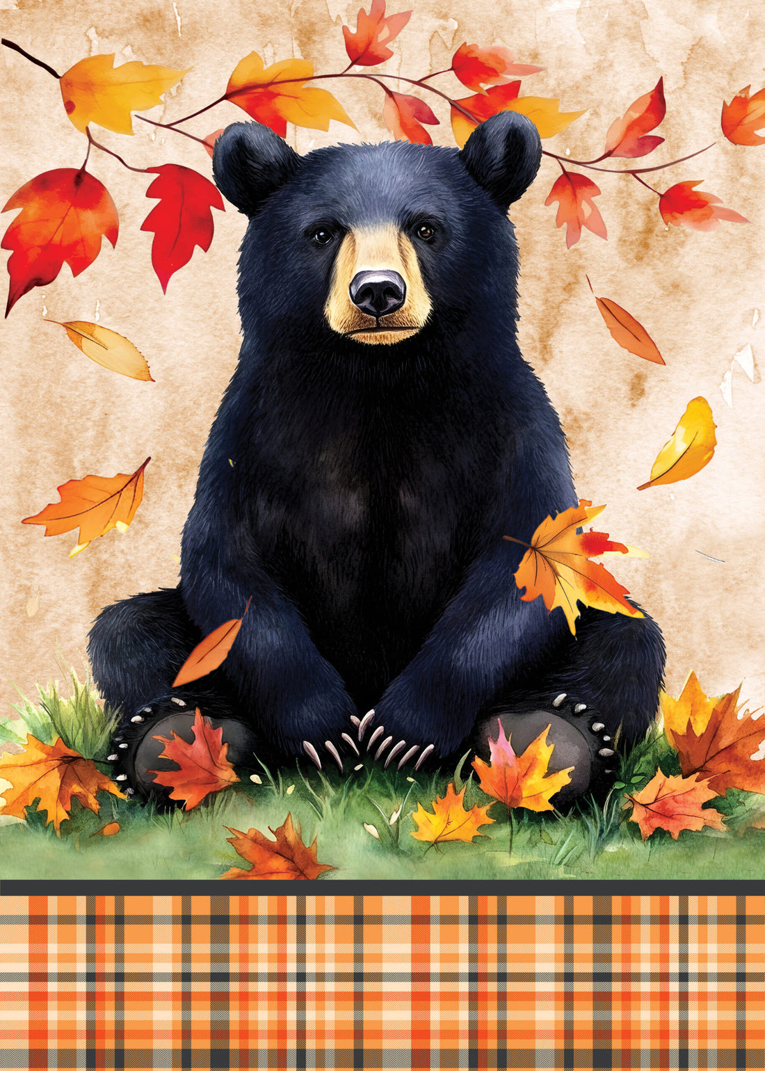 Fall Bear- Wind Current Flag