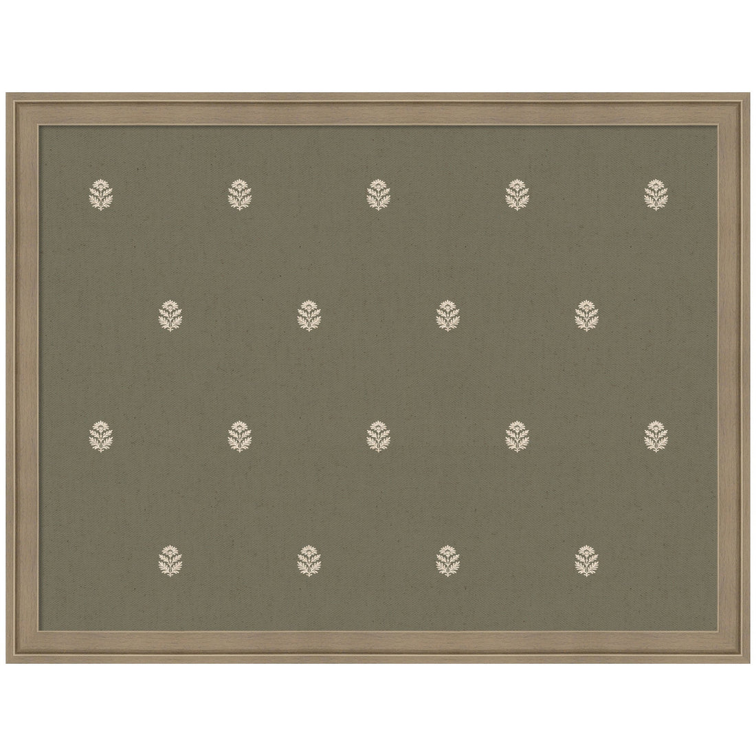 Pinboard Green Botanical Block Print