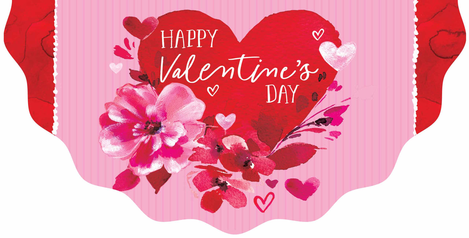 Vinyl Bunting-Heart and Flowers