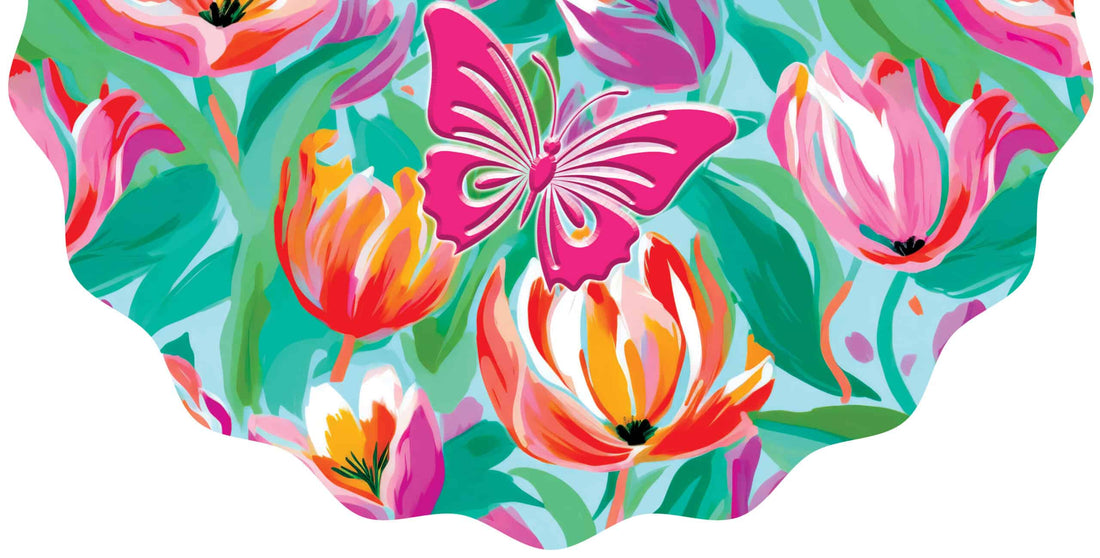 Vinyl Bunting-Vibrant Flowers