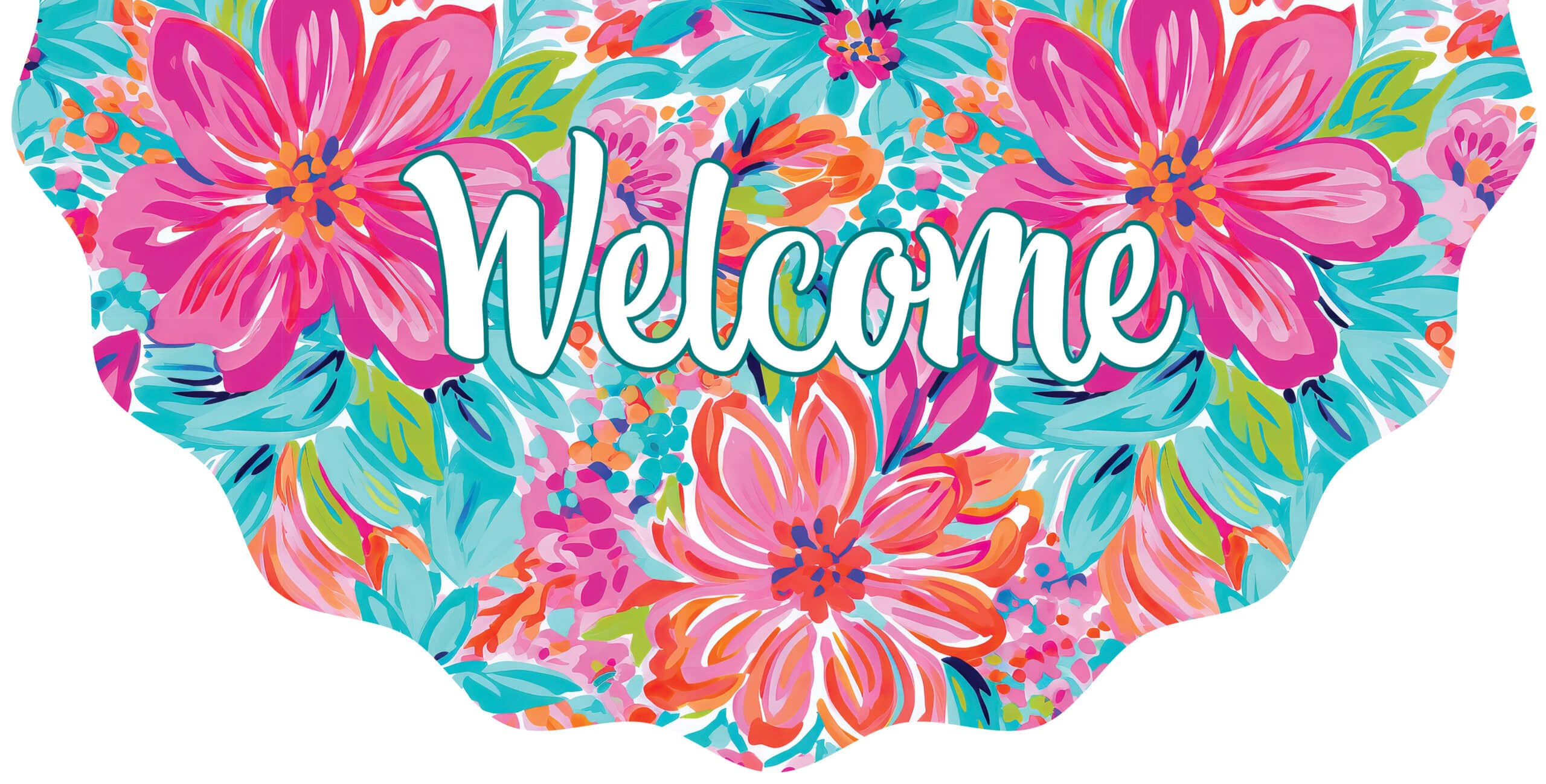 Vinyl Bunting-Pink and Orange Medley