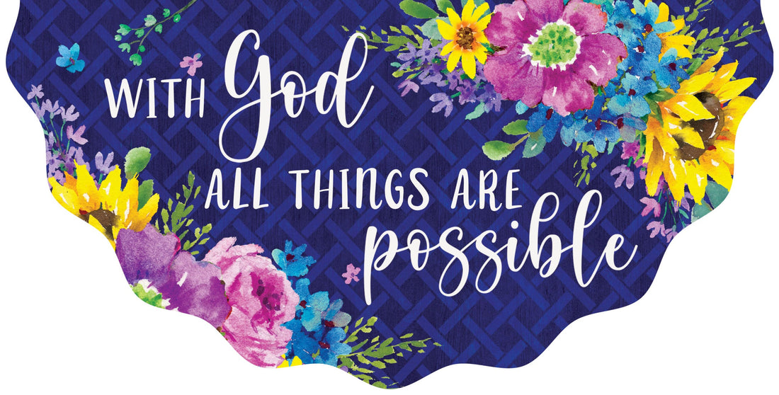 Vinyl Bunting-With God