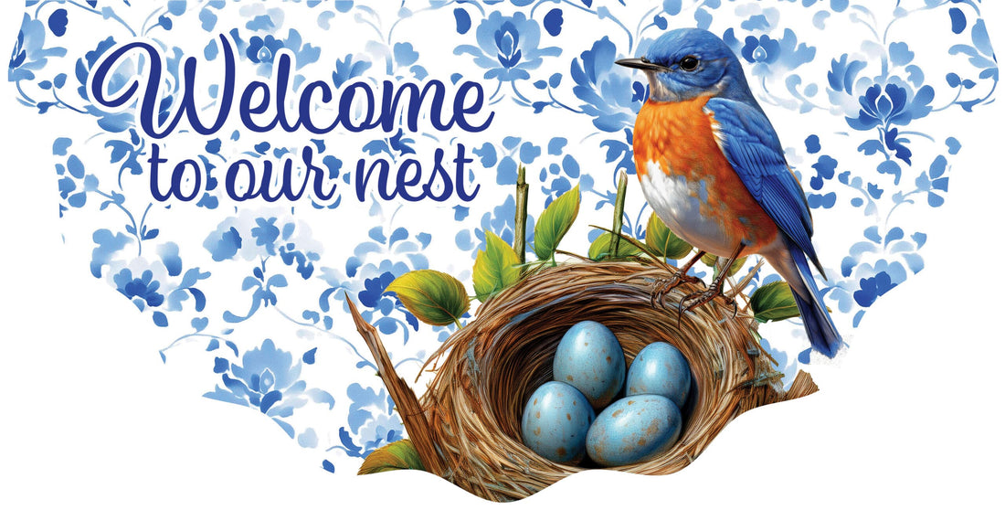 Vinyl Bunting-Bluebird Nest