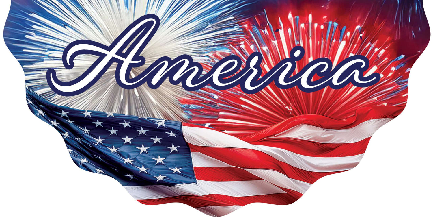 Vinyl Bunting-American Fireworks