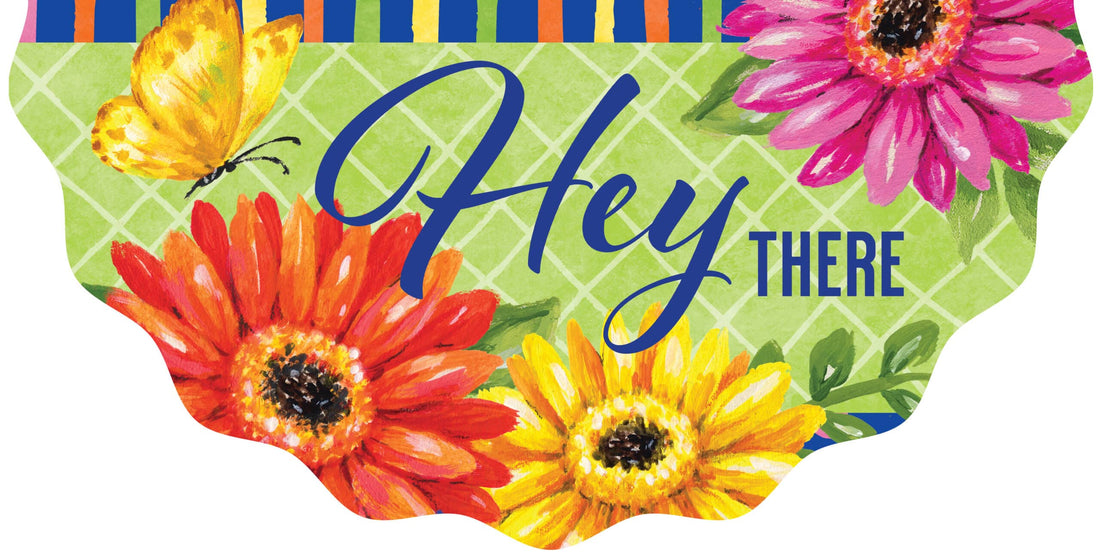 Vinyl Bunting-Bold Gerberas