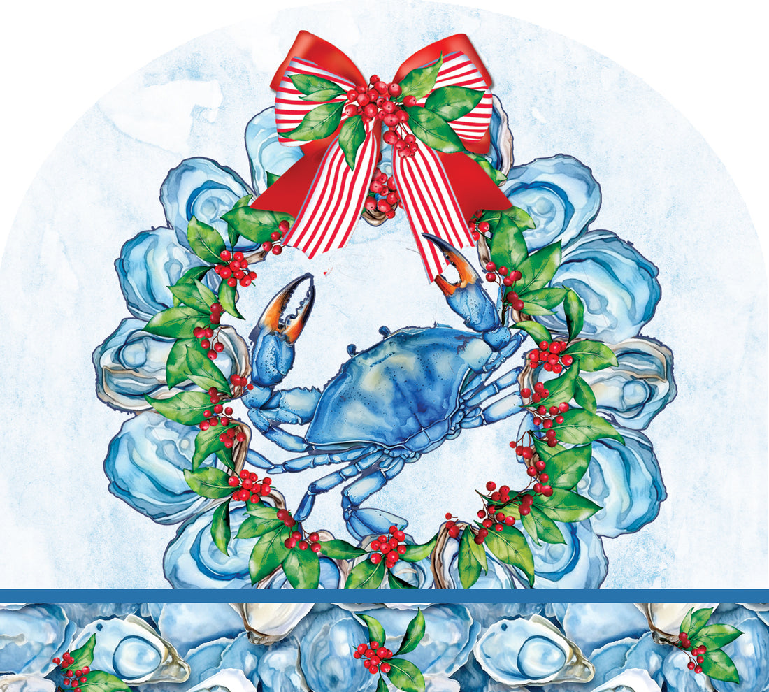 Oyster Crab Wreath-Suncatcher