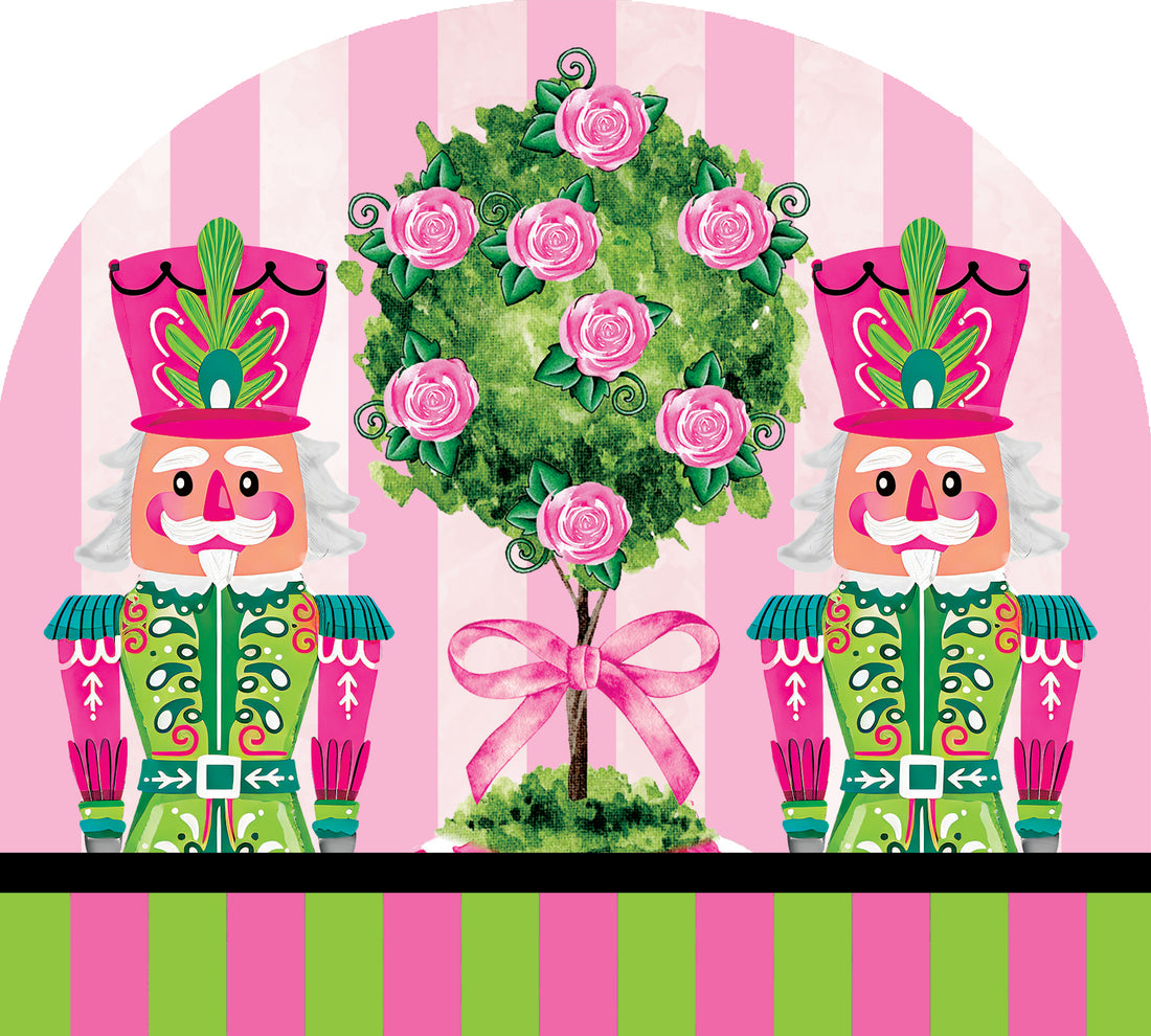 Pink-Green Nutcrackers-Arbor Mate