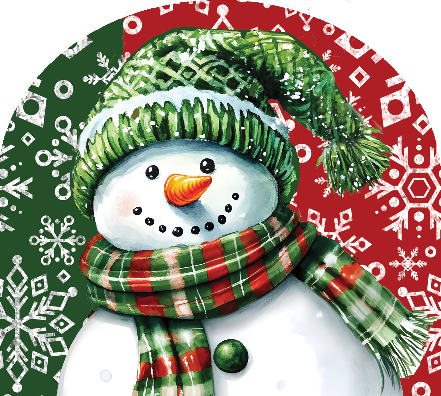 Red and Green Snowman-Arbor Mate