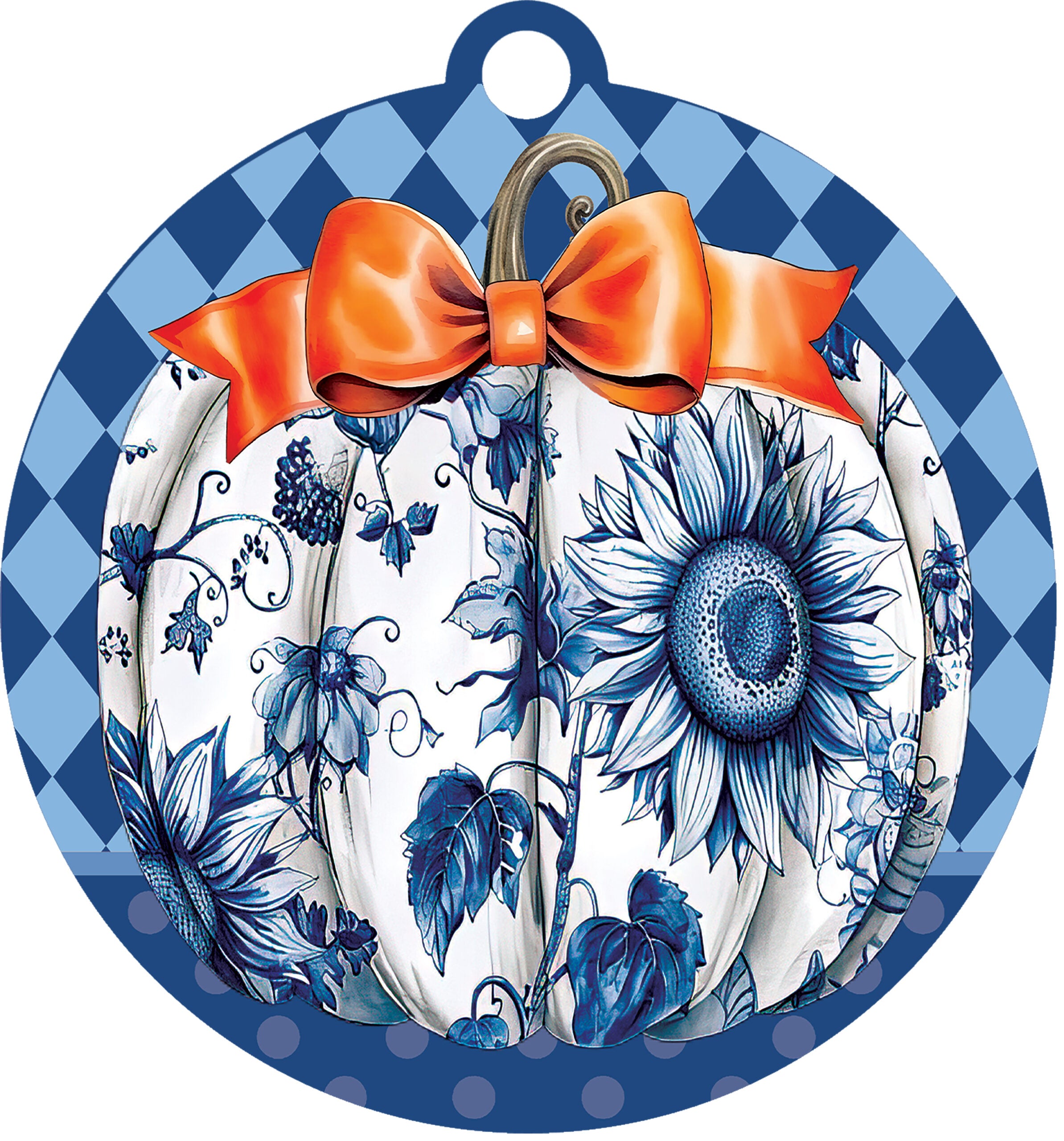 Chinoiserie Pumpkins Trio-LG Hang Around