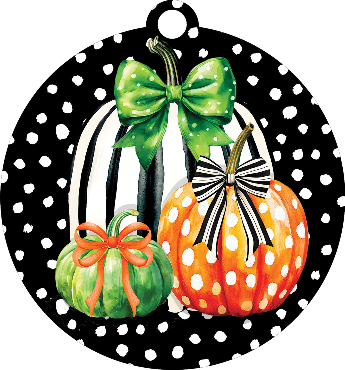 Pumpkin Stripes-LG Hang Around