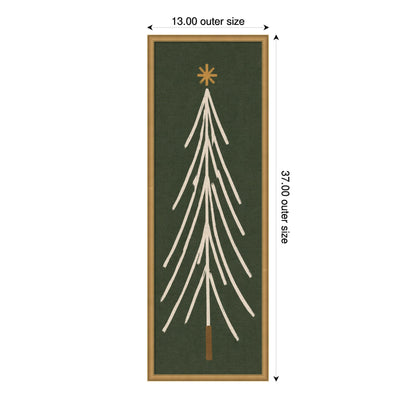 Framed Fabric Magnetic Board Minimalist Tree Panel Wall Organization