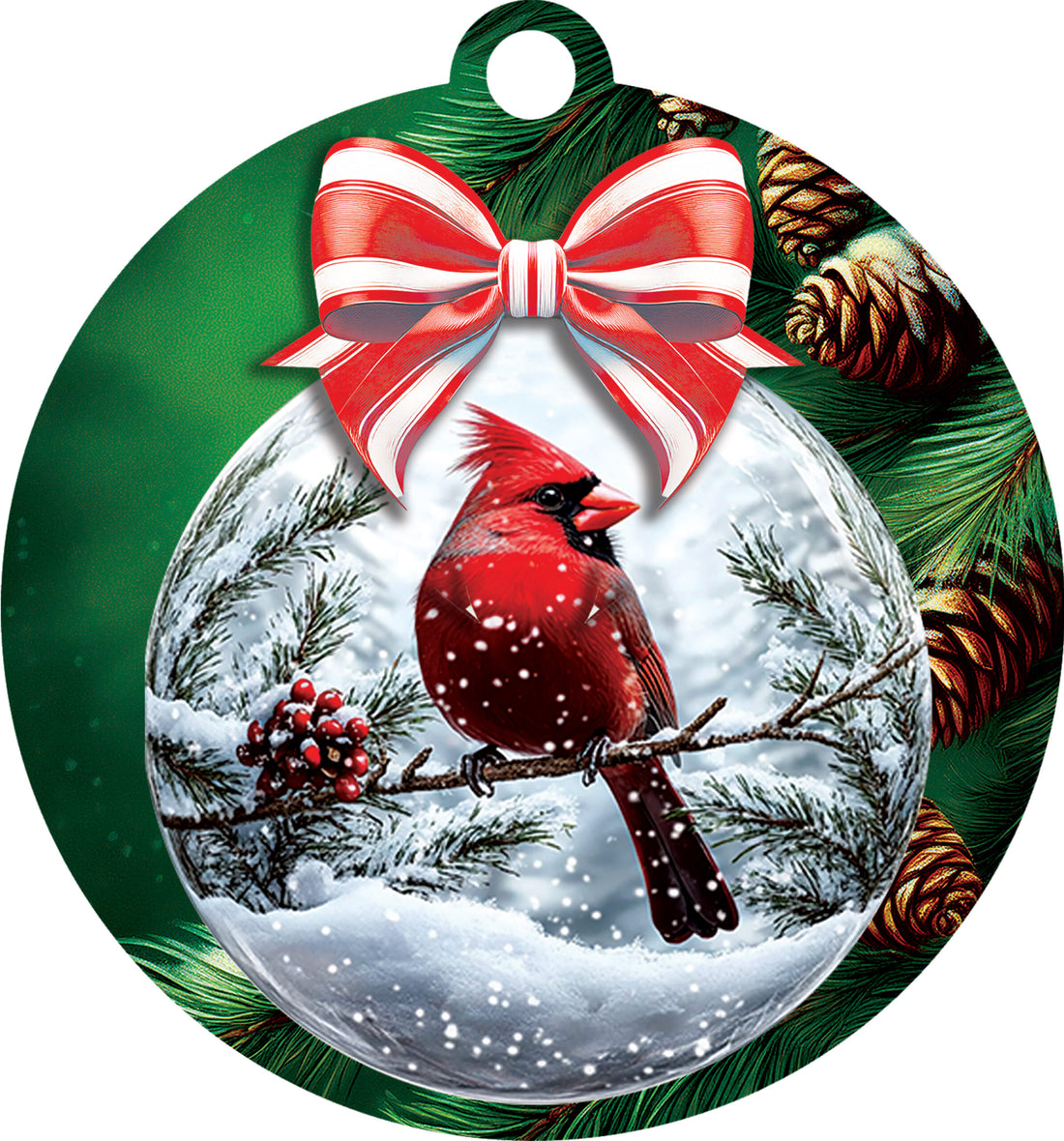 Cardinal Ornament-LG Hang Around