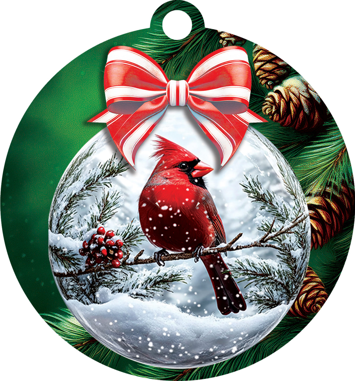 Cardinal Ornament-LG Hang Around