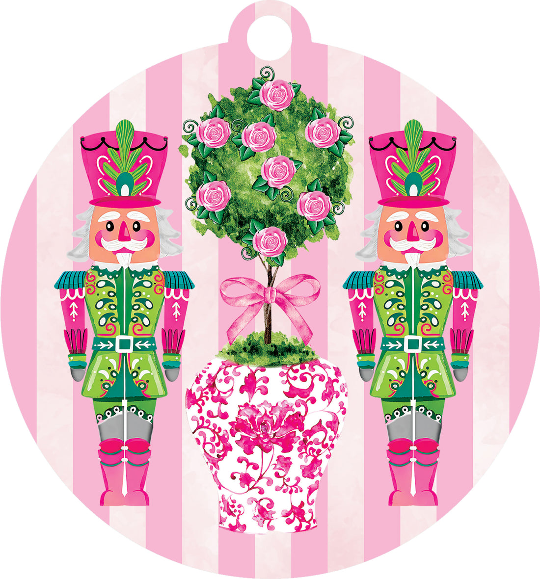 Pink-Green Nutcrackers-LG Hang Around