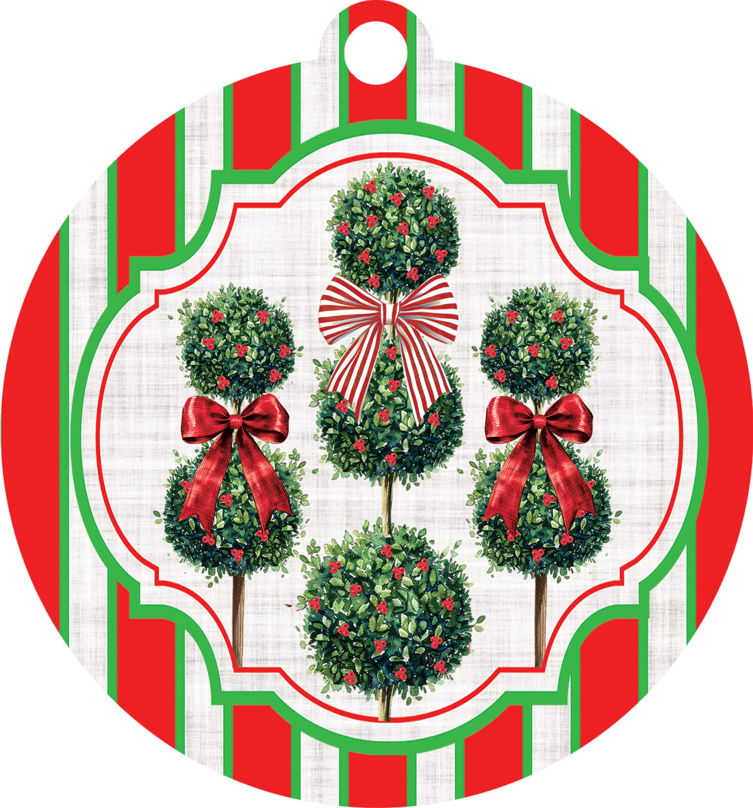 Christmas Topiaries-LG Hang Around