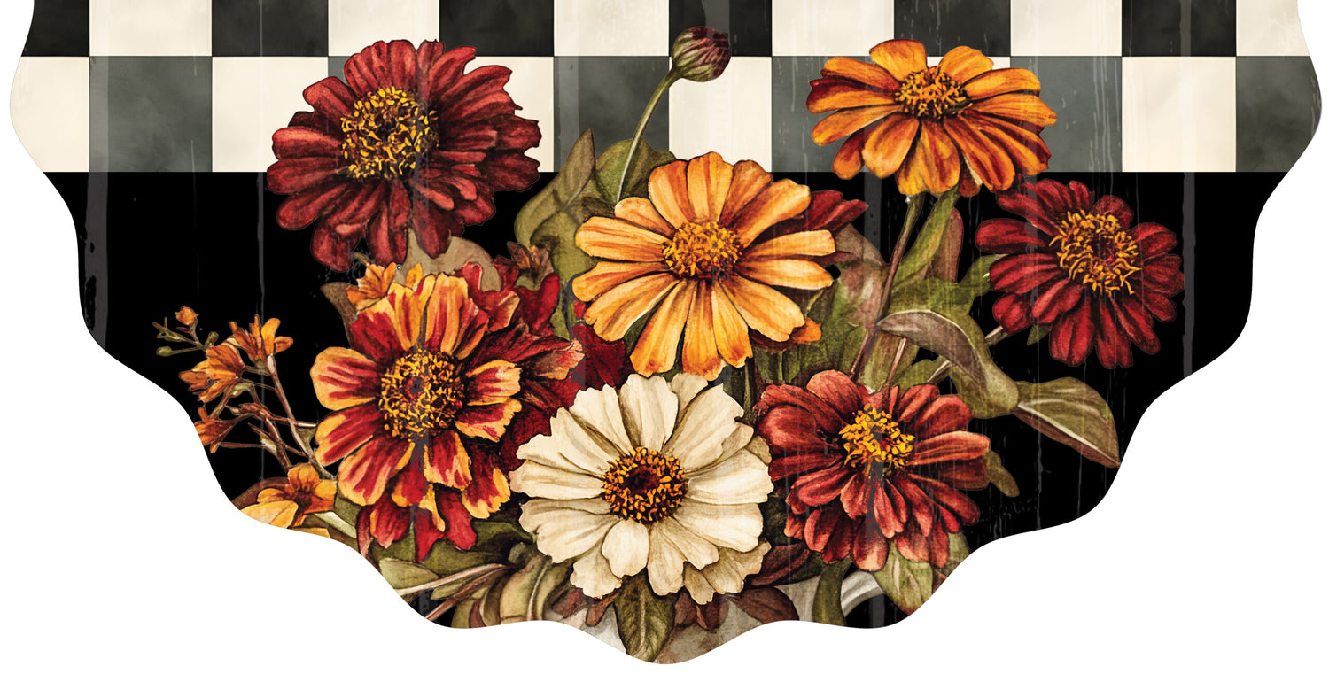 Vintage Fall Flowers-Vinyl Bunting