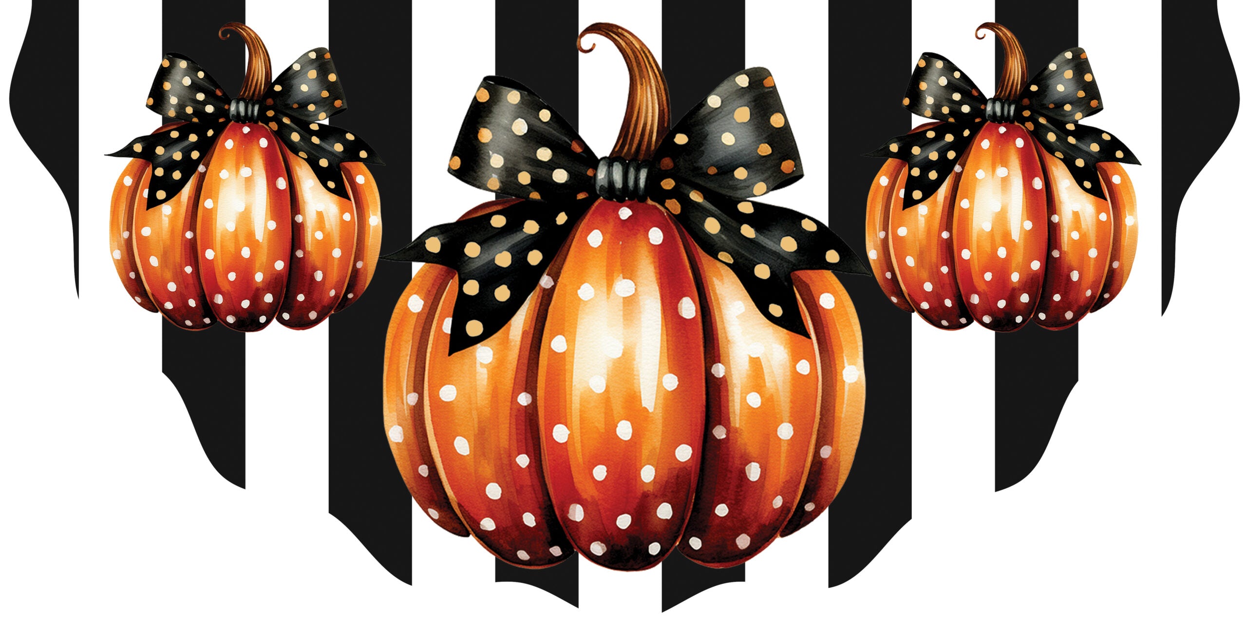 Elegant Pumpkin-Vinyl Bunting