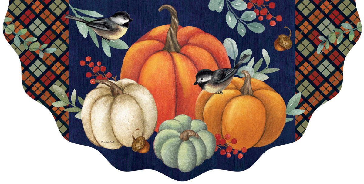 Pumpkin Home-Vinyl Bunting