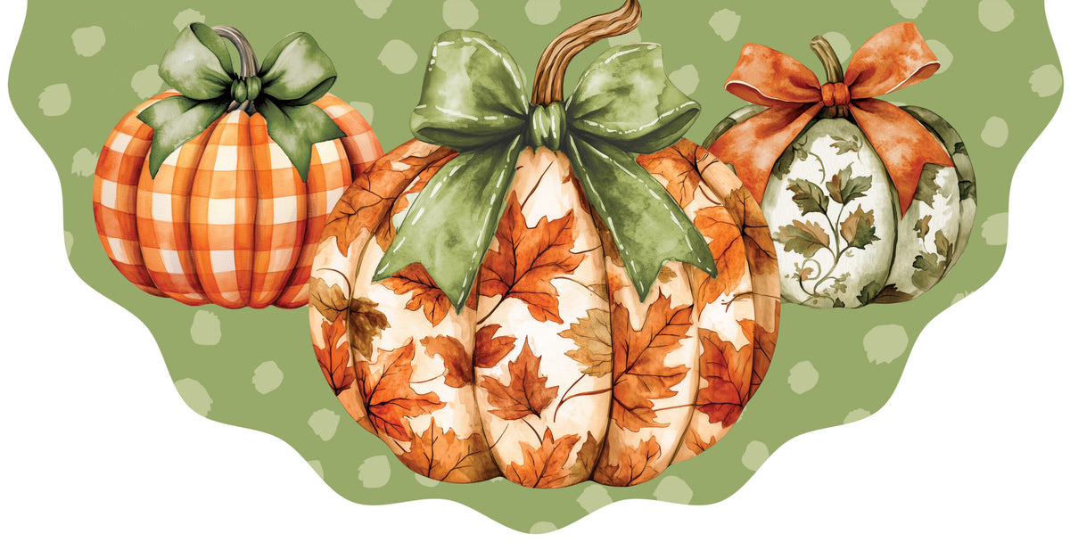 Orange and Green Stack-Vinyl Bunting