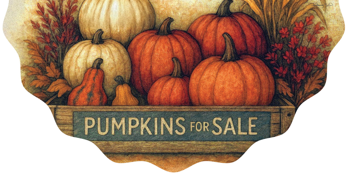 Rustic Pumpkins-Vinyl Bunting