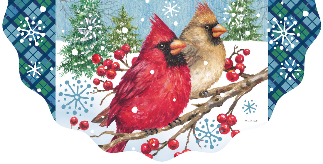 Winter Cardinal-Vinyl Bunting