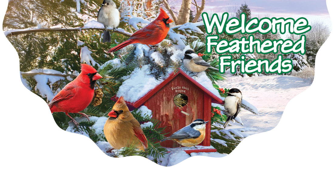 Cardinal Ornament-Vinyl Bunting