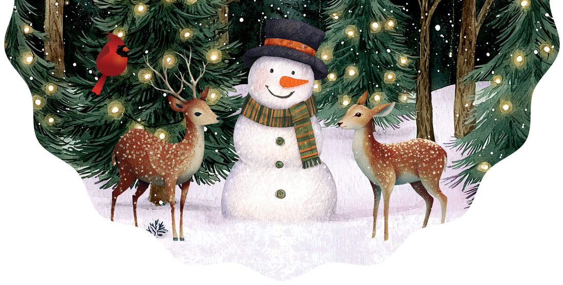 Woodsy Snowman-Vinyl Bunting