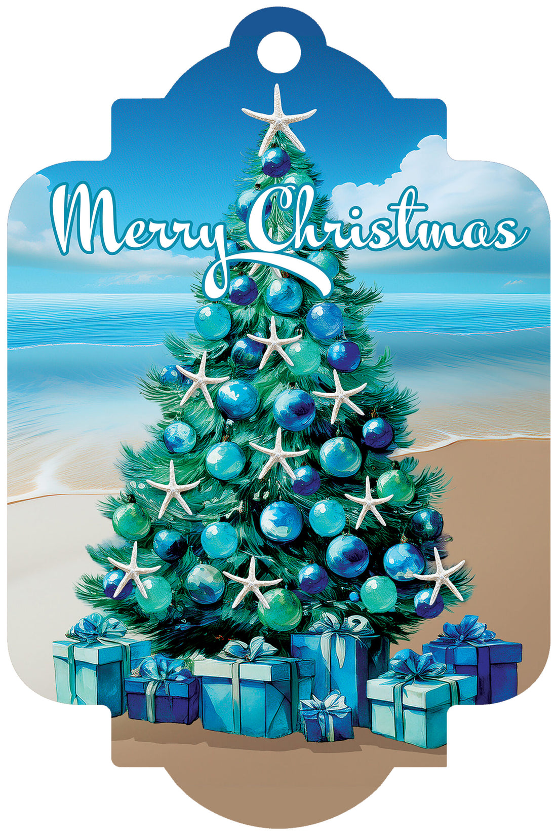 Deluxe Door Decor-Beach Tree