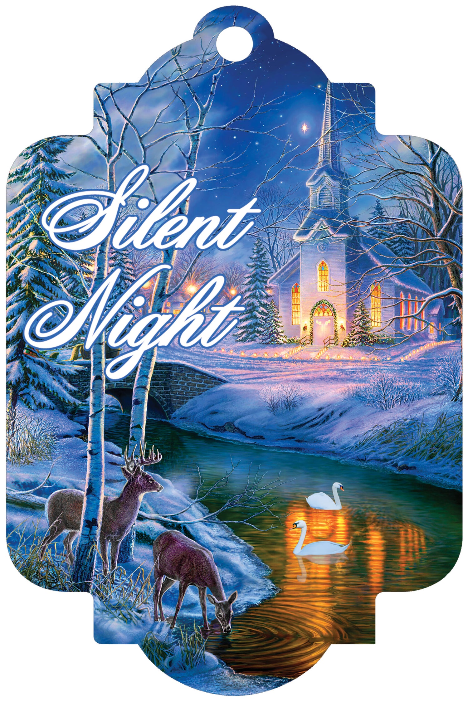 Deluxe Door Decor-Christmas Church