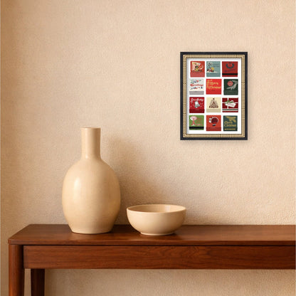 Christmas Matchbooks 5x7 by Megan Ryan Framed Mounted Canvas Wall Art Print