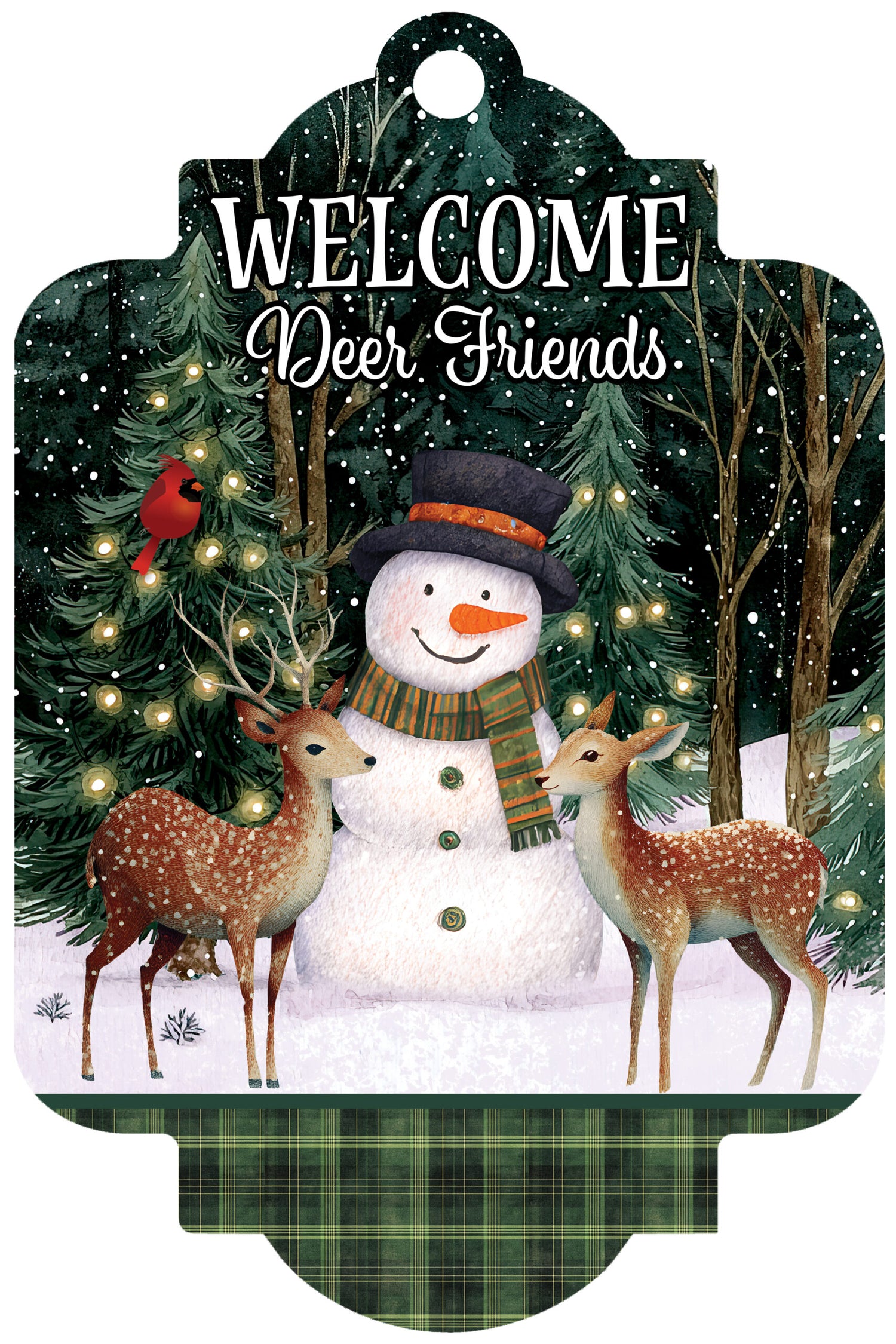 Deluxe Door Decor-Deer Friends
