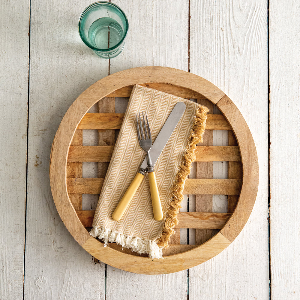 Wood Charger Plate