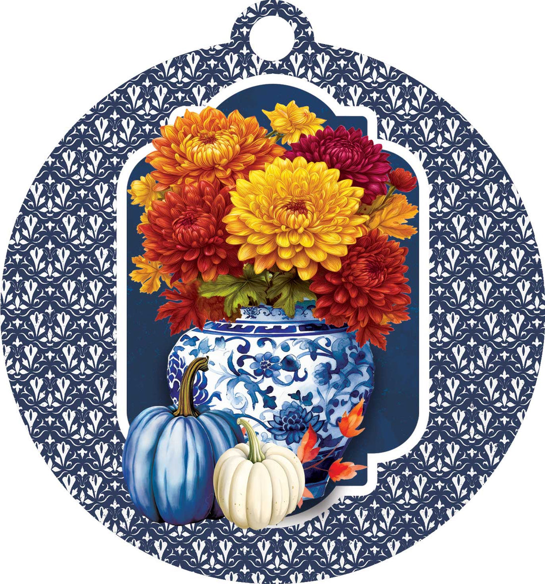 Chinoiserie Fall Mums-LG Hang Around