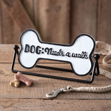 Dog Walk Rotating Tabletop Sign