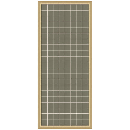 Framed Fabric Pinboard Sage Green Plaid Wall Organization