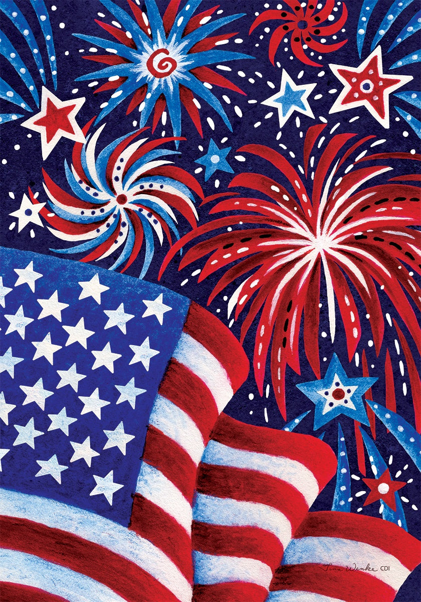 Fireworks &amp; Flag-Flag