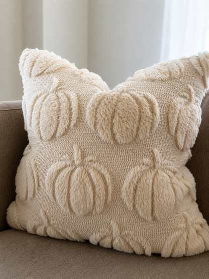 Beige Pumpkin Pillow Cover