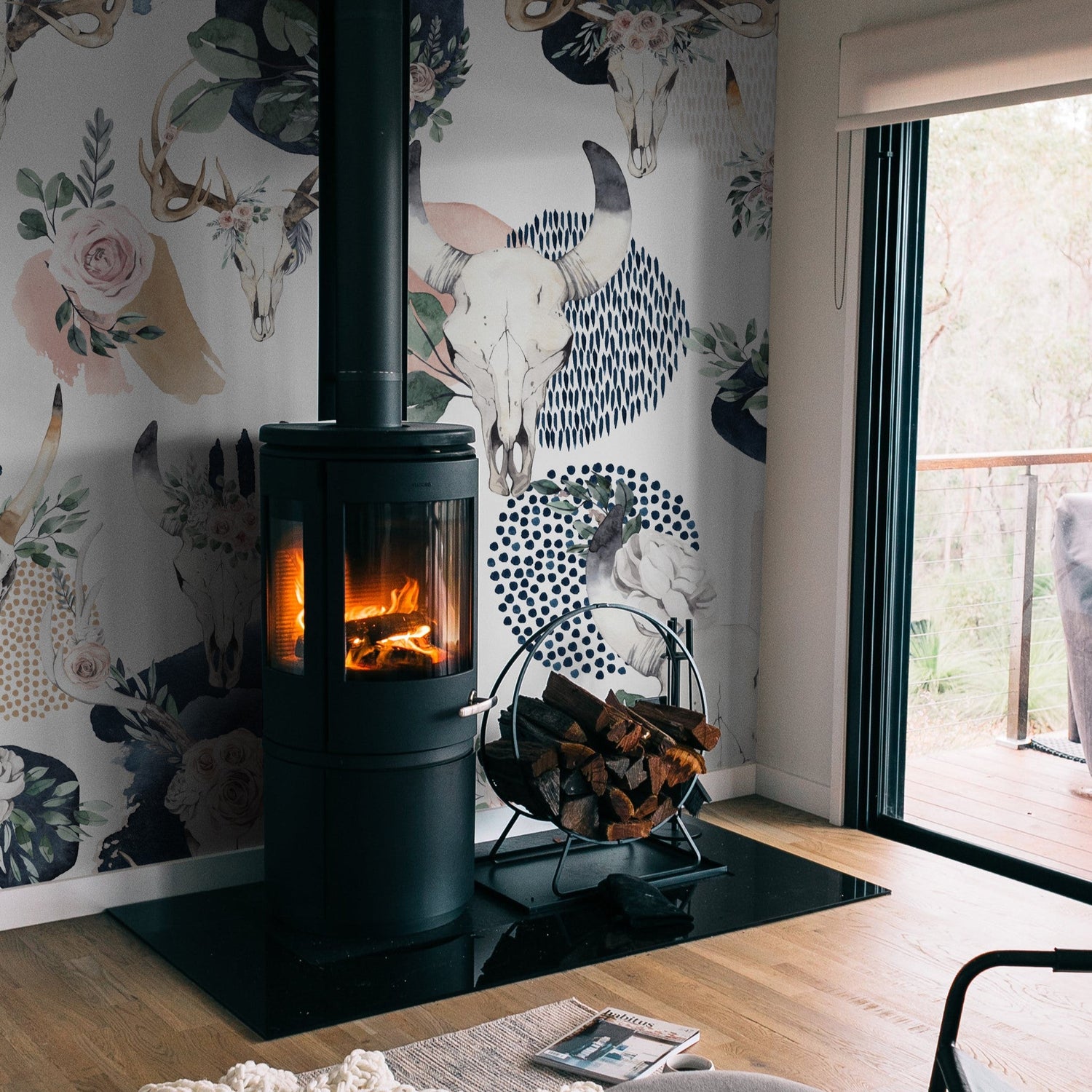 Lawless Rose Wallpaper - 10 FT H X 15.8 FT W LUXE