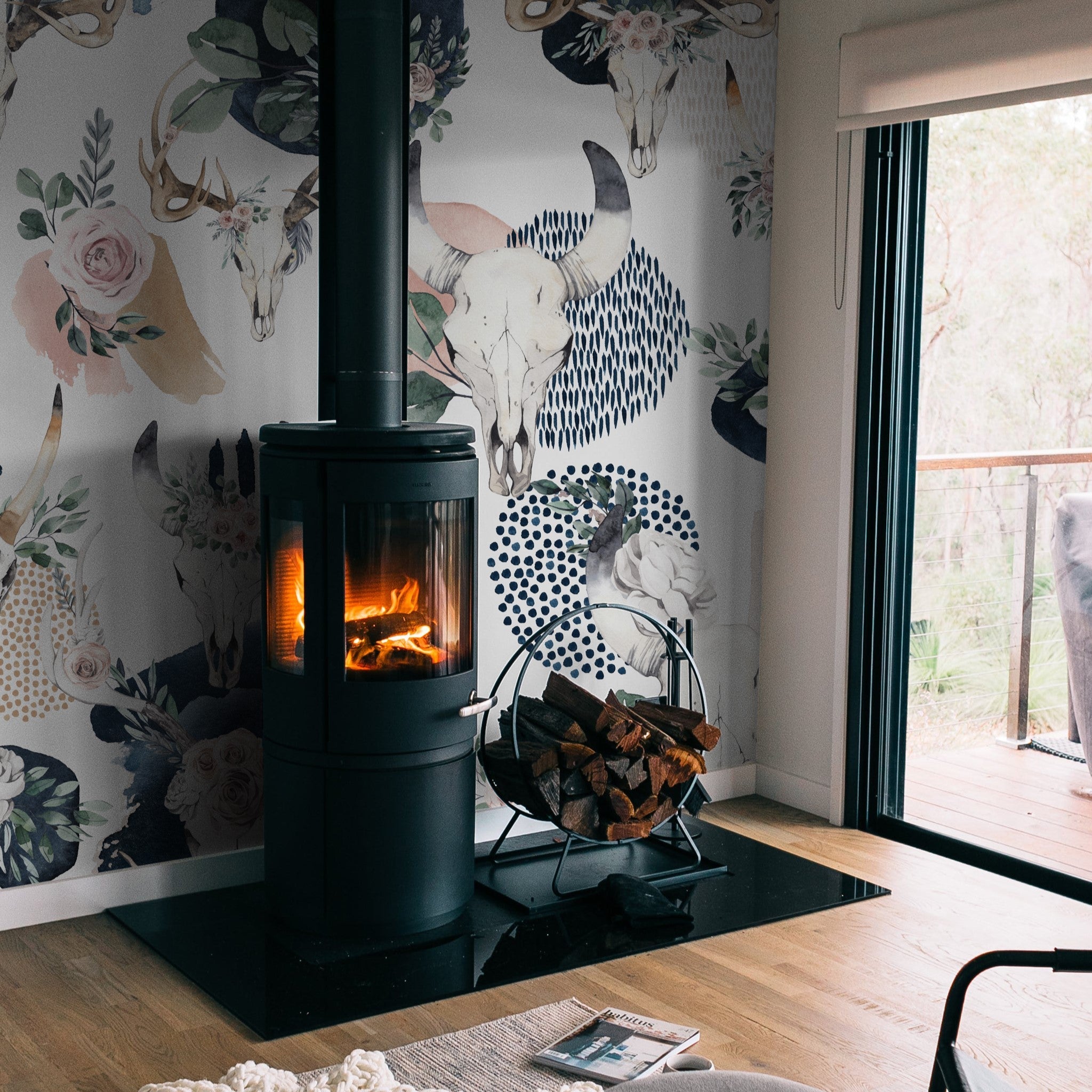 Lawless Rose Wallpaper - 10 FT H X 15.8 FT W LUXE