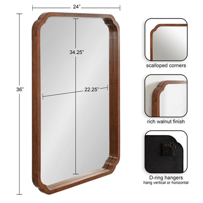 Marston Wood Framed Wall Mirror