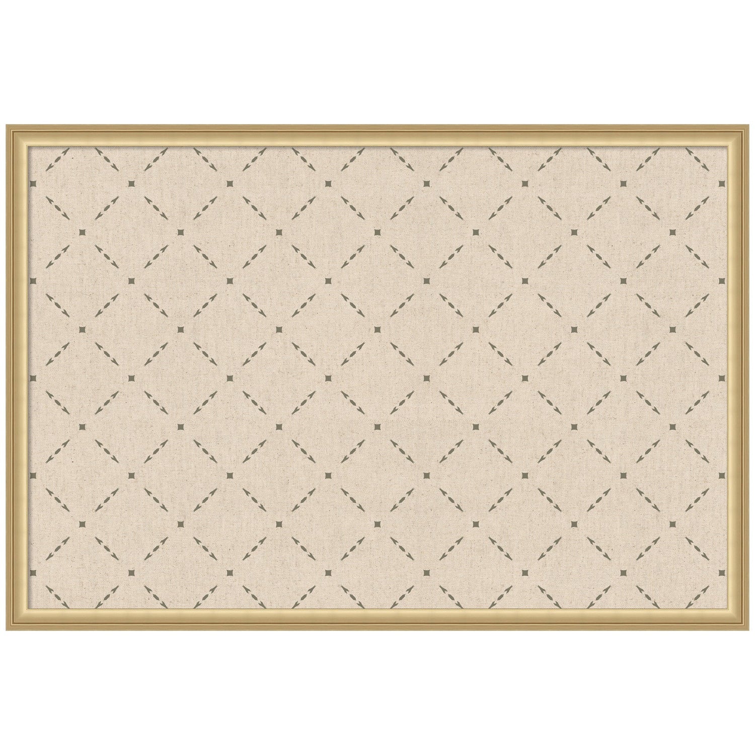 Pinboard Green Lattice Print