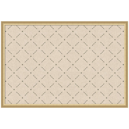 Pinboard Green Lattice Print