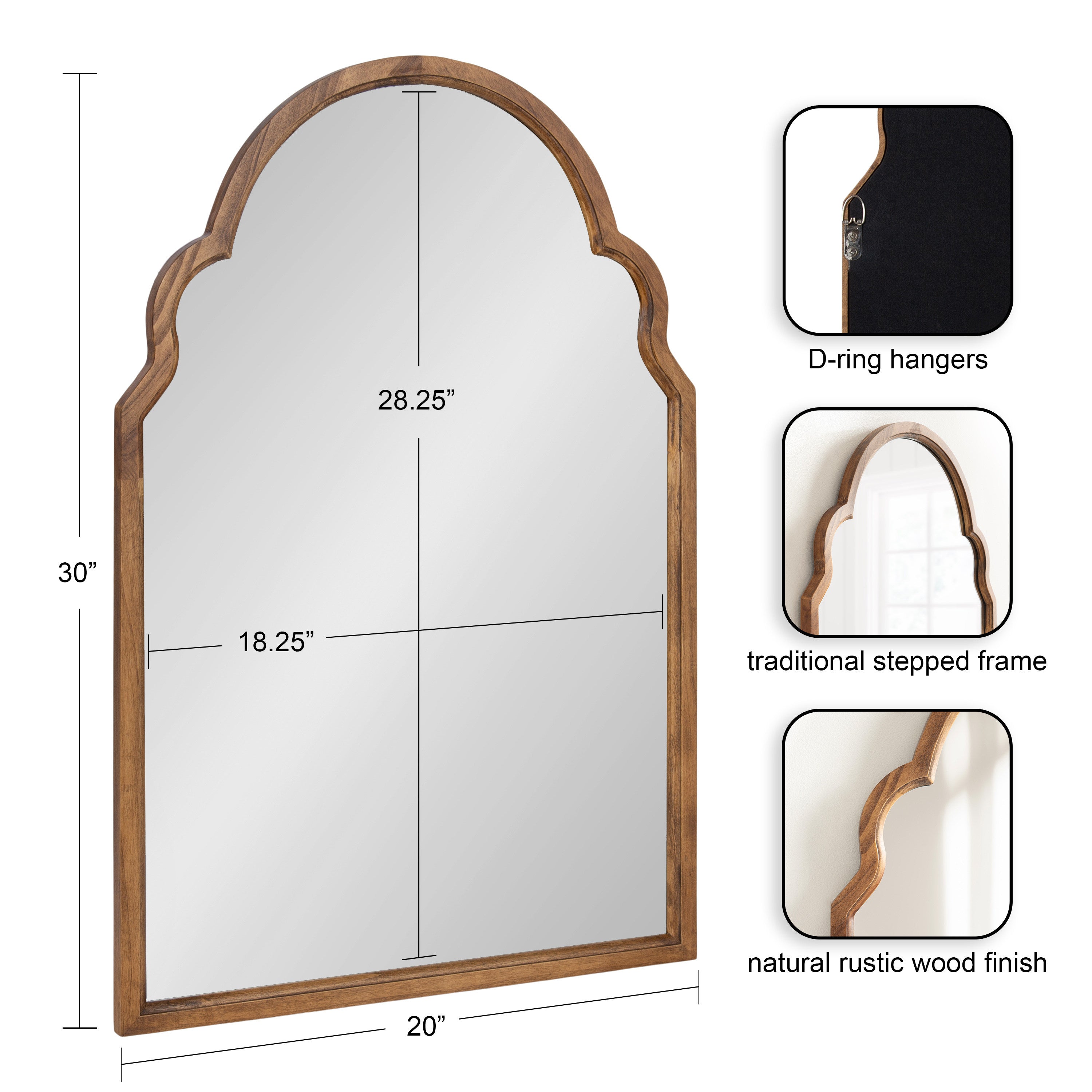 Hogan Arch Framed Mirror