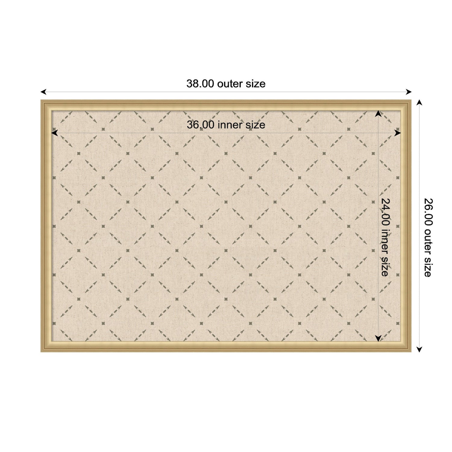 Pinboard Green Lattice Print