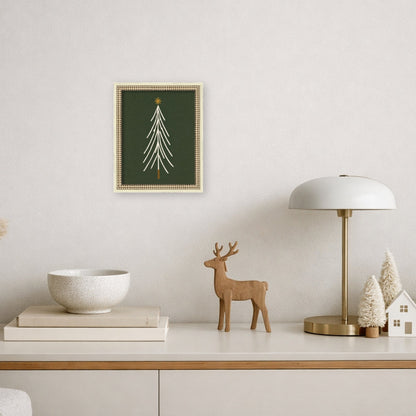 Minimalist Tree by Laura Moss Framed Mounted Canvas Wall Art Print