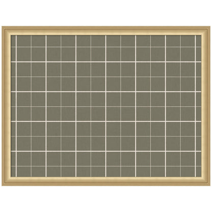 Framed Fabric Pinboard Sage Green Plaid Wall Organization