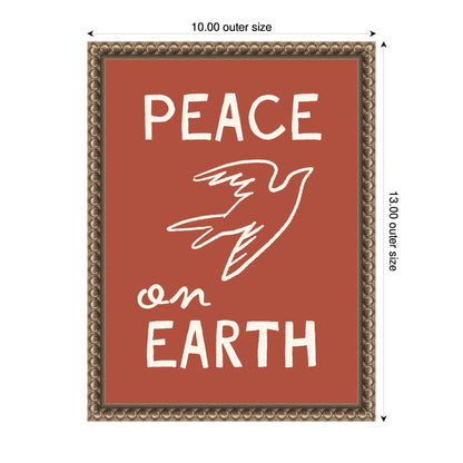 Peace on Earth by Kikiandnim Framed Canvas Wall Art Print