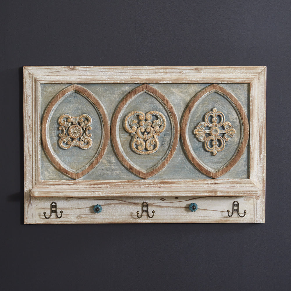 French Provincial Wall Decor with Hooks