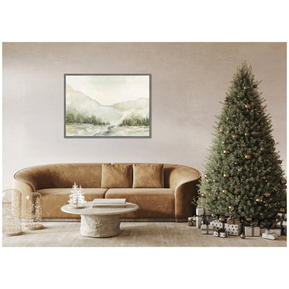 Sylvie Winter Landscape 6 Framed Canvas by Annie Quigley
