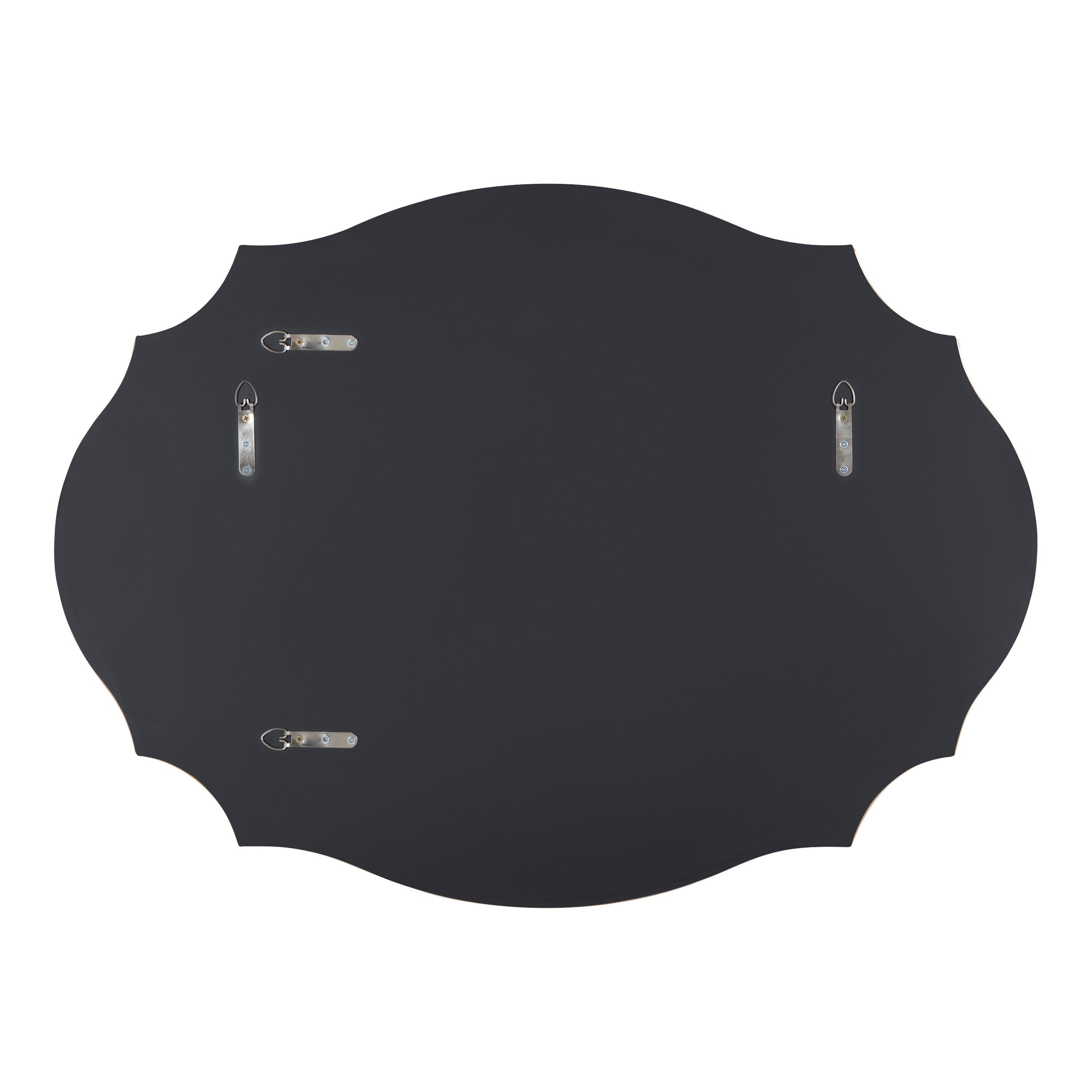 Leanna Scalloped Oval Wall Mirror